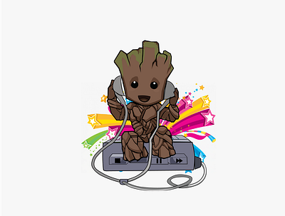 Im hardcore Marval Fan.Are you? graphic design groot marval superheros