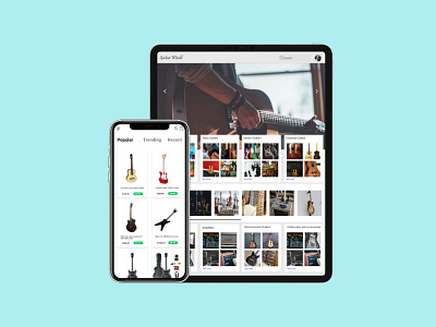 Web and Application Design For Guitar Shop