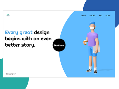 Every design start with better story. home page idea illustrator life ui ui design uidesign uiux website website concept websites