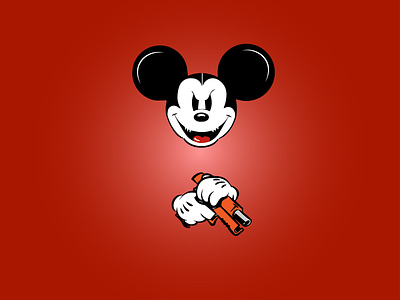 There is evil on you. animation cartoon concept evil illustration illustrator life micky mouse sketch