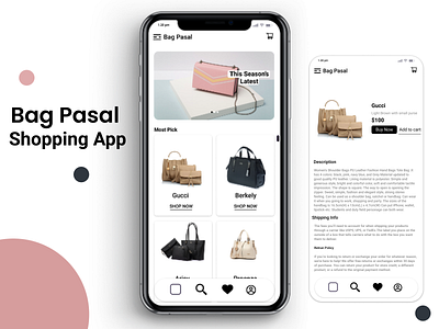 Bag Pasal Application Design concept concept design design art experience experiment life lifestyle lifestyle illustration ui ui ux uiux uxdesign