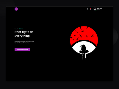 404 Error 404 404 error anime anime concept dark ui error ui