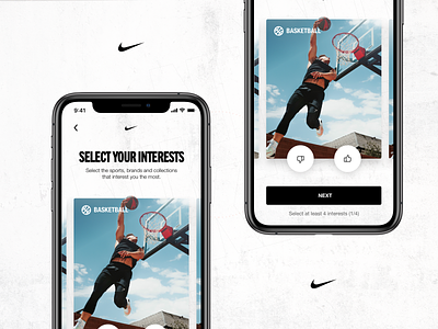 Nike - Insider Experience app clean concept design grid interaction layout mobile mockup nike ui