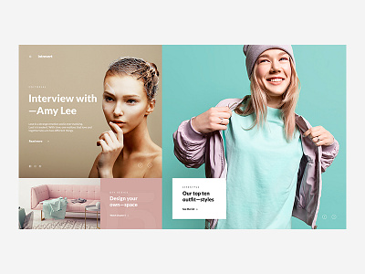 Introvert | Fashion website concept