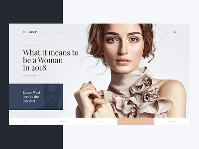 Vogue | Fashion Website concept