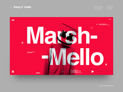 Keep it 'mello clean design grid helvetica layout minimal music poster type typography ui