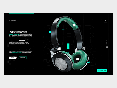 AudioKing | Clear Sonus (product landing page exercise) clean design grid layout minimal typography ui
