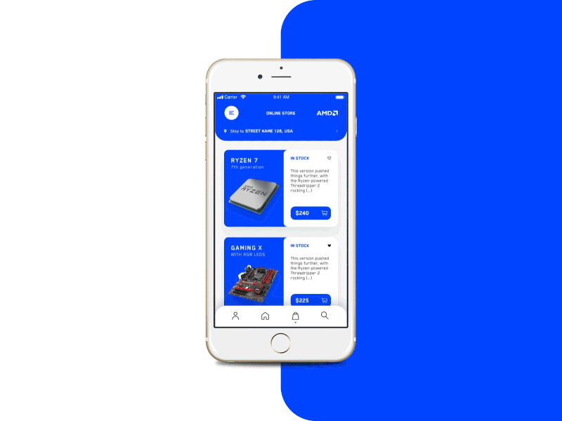 AMD Online Store App - Concept Design