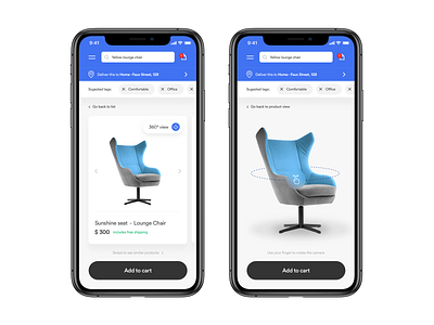 Product view with 360º features