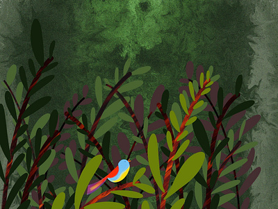 Nature Calling illustration layered nature nature illustration procreate