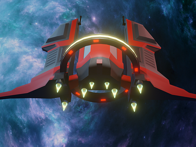 Low Poly Space Fighter