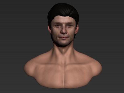 Male Head Anatomy Study realism