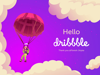 HelloDribbble art dribbble hello hellodribbble illustration vector