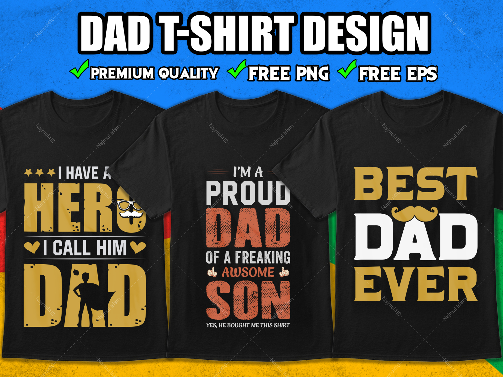 Download Dad T Shirt Design Bundle Dad Typography T Shirt Design By Tee Bundle On Dribbble