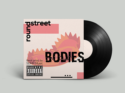 Trap music cover "Bodies" by artist Round street album album cover art branding cd clean design clean ui cover cover art cover artwork cover design design dvd graphic design illustration minimalism music trap typography vector