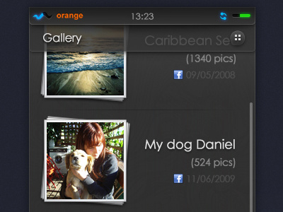 Cocoon OS design interface mobile ui