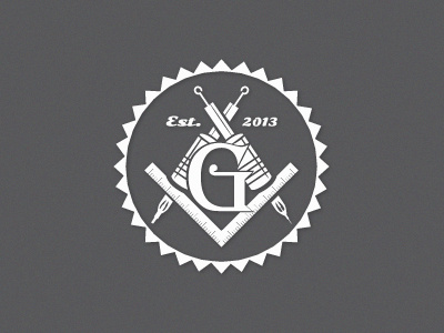 G Tattoo Studio g logo resita retro stamp studio tattoo