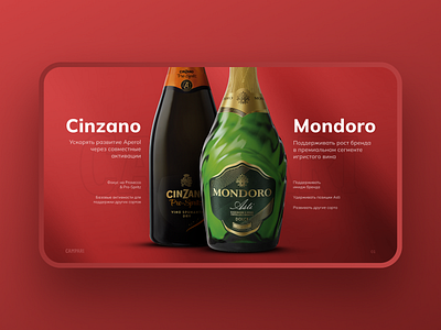 Cinzano & Mondoro slide design