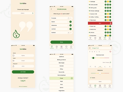 safebite ios app ios app design iphone 8 mobile mobile app mobile design product design ui ux