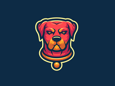 Rottweiler branding designer digital art illustration illustrator mascot mascot design rottweiler