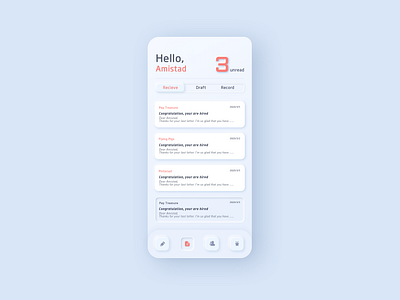 Mail App Design design typography ui