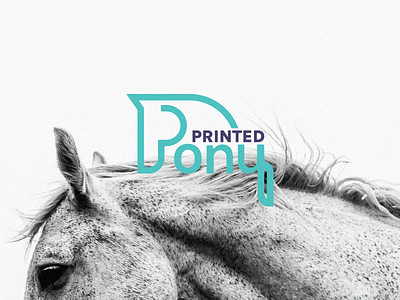 Printed Pony brand identity branding dalmartian equestrian equine horse logo logo design minimal p p logo pony vector