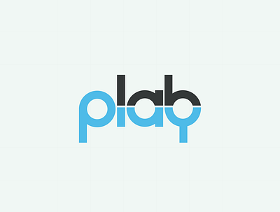 PLAYLAB logo minimal simple typographic logo typography