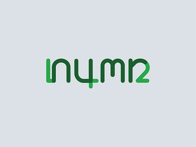 numr dalmartian logo minimal numbers typogaphy