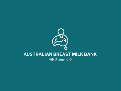 Australian Breast Milk Bank australia baby branding breastfeeding logo love minimal mother