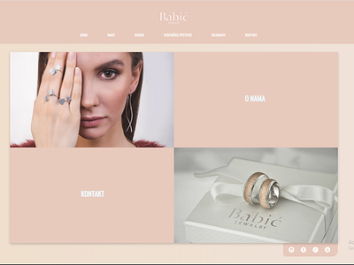 jewelry store website concept
