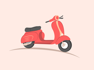 My Vespa design illustration vector