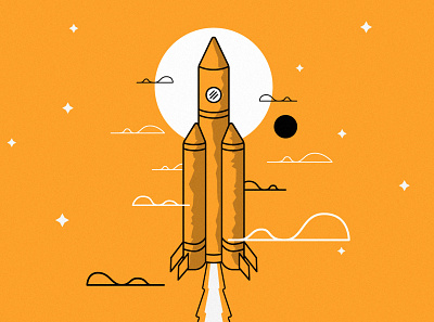 Rocket Ship_1 design illustration vector