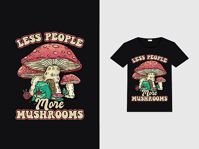 'Shrooms design graphic design t shirt design typography vector