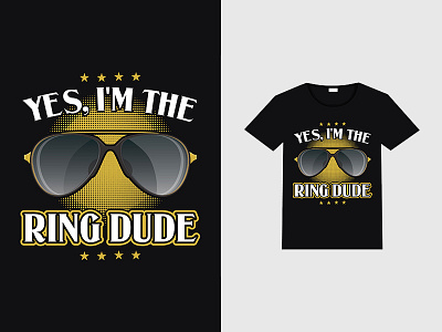 Wedding Ring Dude design graphic design t shirt design typography vector
