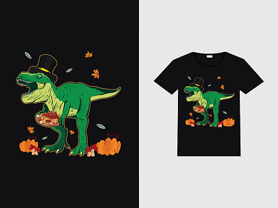 T-Rex Halloween design graphic design t shirt design typography vector