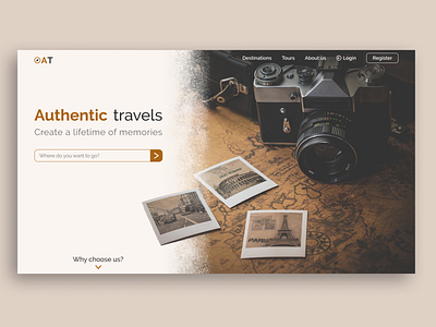 Landing page for travel agency clean ui dailyui dailyui 003 design landing landing page landing page design travel travel agency ui ux web web design