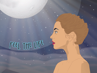 Feel the life art illustraion inspiration life quotes