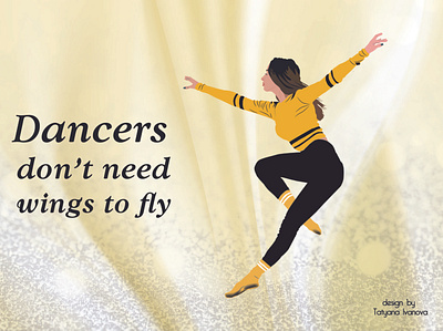 Dancer dance dancer girl inspiration motivation poster quotes web design