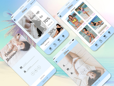 Catrice underwear app app categories discount fashion login mobile ui sign up ui ui design underwear