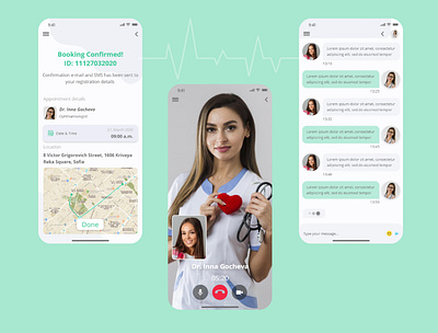 Med Help app - part 3 call chat consistency design doctor doctors medical app medicine medicine app message mobile mobile app mobile ui reservation ui ui design ux ux design