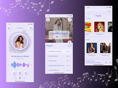Music player app buttons design music music app music player playlist songs ui ui design ux ux design