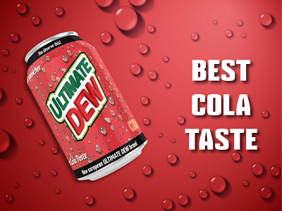 Ultimate Dew Cola soft drink brand advertesment branding design drink graphic design inspiration logo soft soft drink
