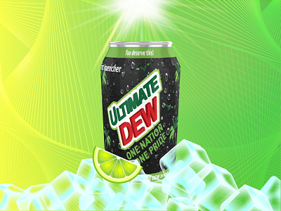 Ultimate Dew Mojito soft drink branding design drink graphic design inspiration logo mojito soft soft drink ultimate dew