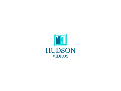 Hudson Vidros brand glass logo vidraçaria
