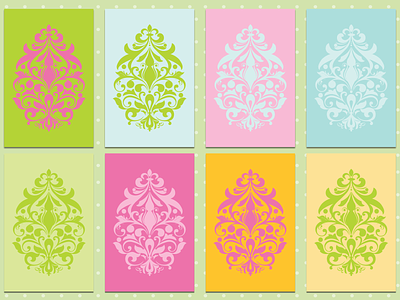 EASTER CARDS branding cards colorful decorative design easter cards easter egg easter pattern egg graphic design illustration ornaments pattern vector