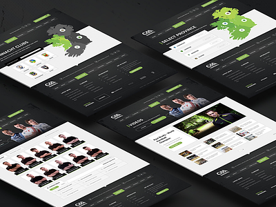 GAA Handball Website design gaa handball ireland map profiles videos