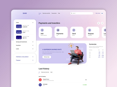 Finance App Concept bank design finance ui ux website