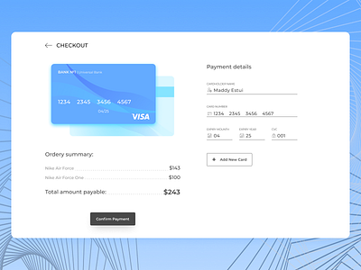 Credit Card Checkout | DailyUI