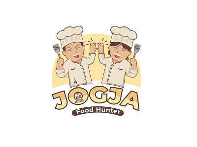 Jogja Food Hunter Logo brand identity branding design logo logodesign vector