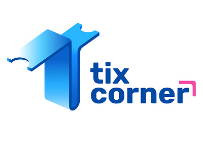Tix Corner brand identity branding design illustration logo logodesign tixlogo vector